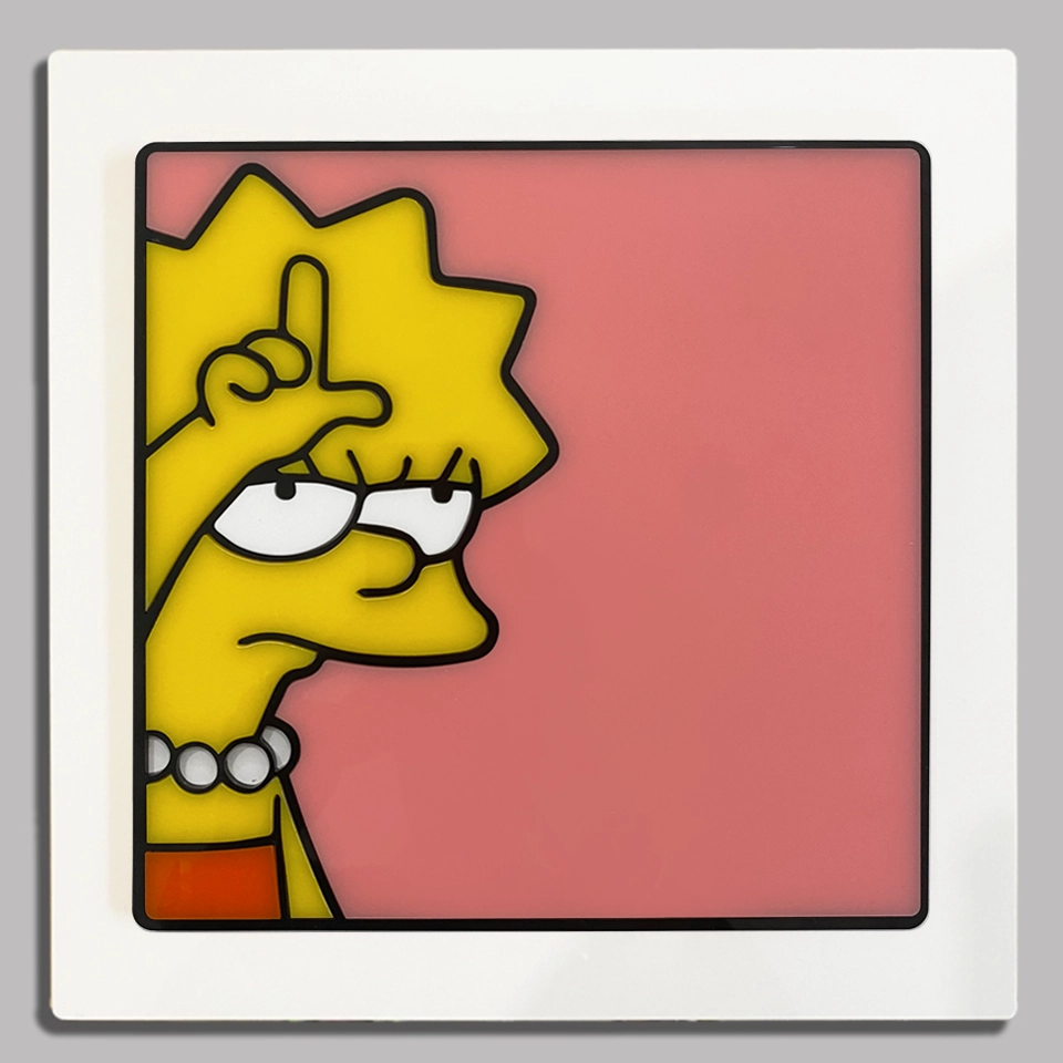 Quadro "CollageART" - LISA SIMPSON